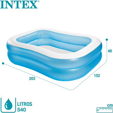 Piscine enfant Bleu et blanc 6 - vertbaudet enfant 