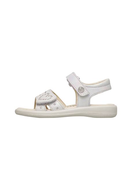 Sandales en cuir avec des strass saphia Blanc- 3 - vertbaudet enfant 