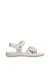 Sandales en cuir avec des strass saphia Blanc- 1 - vertbaudet enfant 