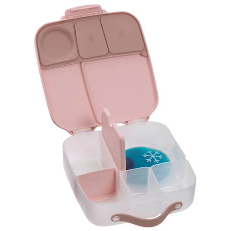 Lunch box bento enfant - boîte à déjeuner grand format Bleu marine+Rose+Vert paon 12 - vertbaudet enfant 