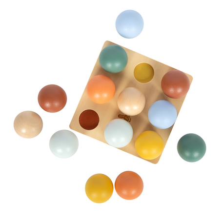 Jeu de tri montessori avec boules Beige 2 - vertbaudet enfant 