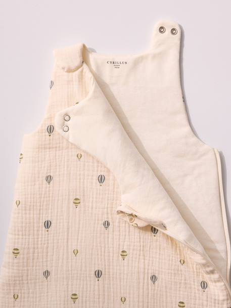 Gigoteuse gaze de coton bio 'ava' - tog 2 Celadon+Imprimé  mongolfieres 6 - vertbaudet enfant 