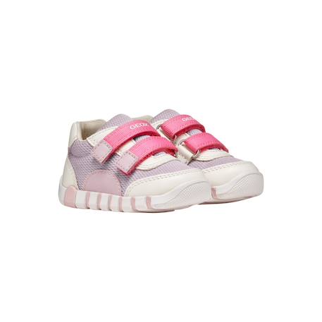 Baskets basses  à scratch Blanc   lilac+Pink   jaune clair 3 - vertbaudet enfant 