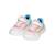 Baskets basses  à scratch Blanc   rose+Salmon   blanc 3 - vertbaudet enfant 
