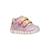 Baskets basses  à scratch Blanc   lilac+Pink   jaune clair 11 - vertbaudet enfant 