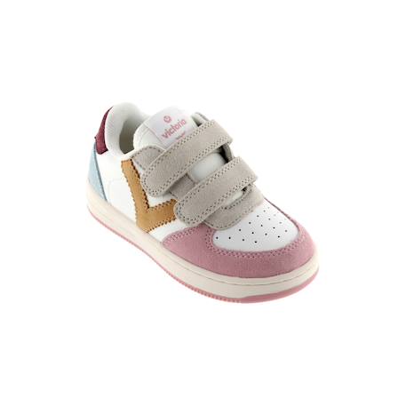 Baskets basses  à scratch Cuarzo+Jade+Lila+Petalo+Rosa+Taupe 22 - vertbaudet enfant 