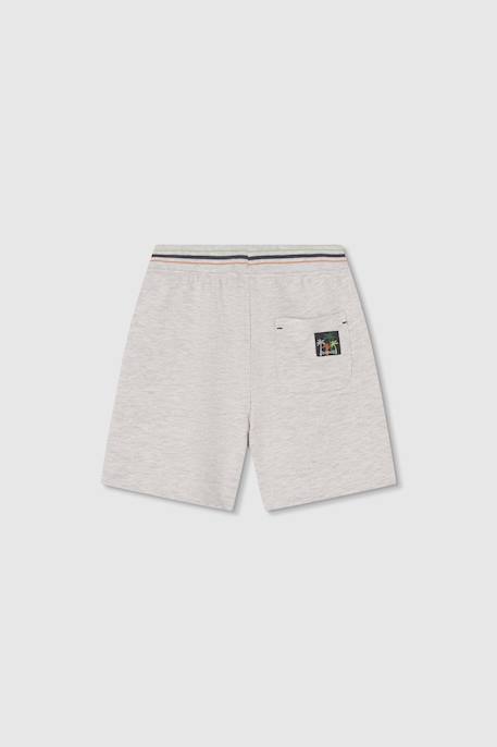 Short garçon en maille  avec palmiers Gris 2 - vertbaudet enfant 