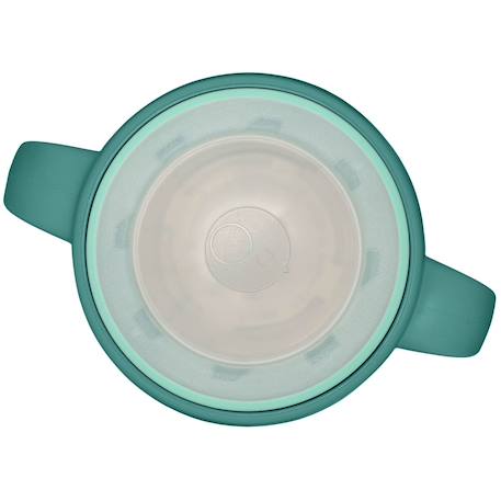 Tasse bébé 360 gobelet d'apprentissage anti-fuite Rose+Vert paon+Violet 12 - vertbaudet enfant 