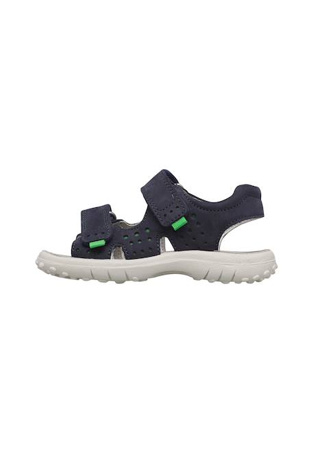 Sandales en velours dumiki Marine-vert 3 - vertbaudet enfant 