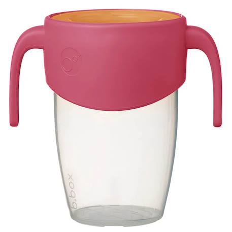 Tasse bébé 360 gobelet d'apprentissage anti-fuite Rose+Violet 1 - vertbaudet enfant 