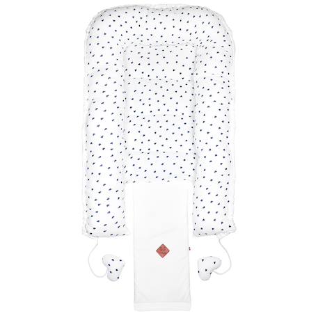 Cocon réducteur de lit matelassé et réversible lovio Bleu+Rouge 9 - vertbaudet enfant 