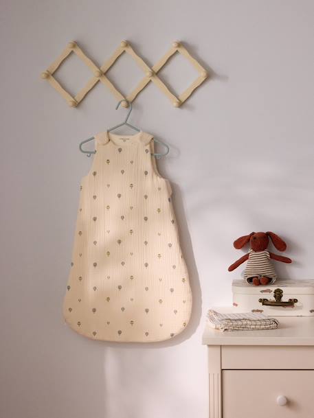 Gigoteuse gaze de coton bio 'ava' - tog 2 Celadon+Imprimé  mongolfieres 7 - vertbaudet enfant 