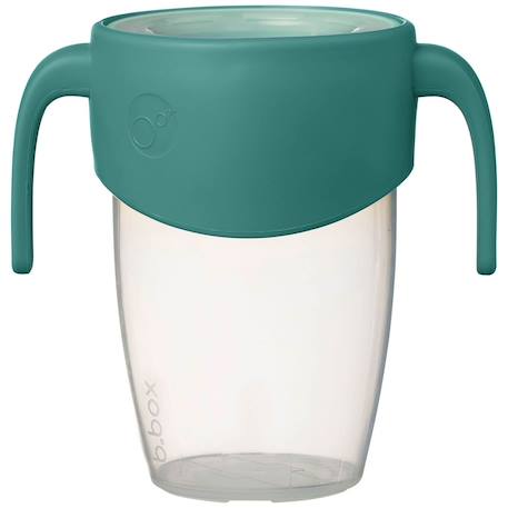Tasse bébé 360 gobelet d'apprentissage anti-fuite Rose+Vert paon+Violet 11 - vertbaudet enfant 