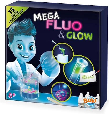 Jeu éducatif de chimie mega fluo & glow – kit d'expériences fluorescentes pour enfants à partir de 8 ans MULTICOLORE 4 - vertbaudet enfant 