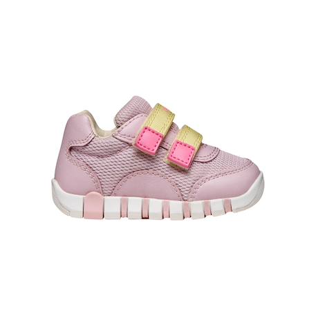 Baskets basses  à scratch Blanc   lilac+Pink   jaune clair 7 - vertbaudet enfant 