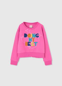 -Pull fille en coton imprimé
