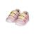 Baskets basses  à scratch Blanc   lilac+Pink   jaune clair 9 - vertbaudet enfant 