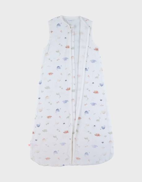 Gigoteuse en mousseline de coton bio Ecru 3 - vertbaudet enfant 