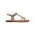 Sandales en cuir  à brides Argent+Platinium 7 - vertbaudet enfant 