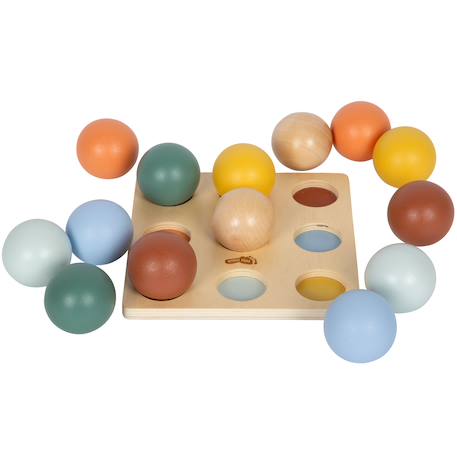 Jeu de tri montessori avec boules Beige 3 - vertbaudet enfant 