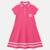 Robe fille style polo manches courtes Blanc+Fushia+Gris+Rose 6 - vertbaudet enfant 