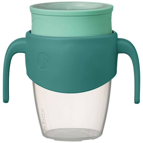 Tasse bébé 360 gobelet d'apprentissage anti-fuite Rose+Vert paon+Violet 10 - vertbaudet enfant 