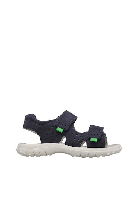 Sandales en velours dumiki Marine-vert 1 - vertbaudet enfant 