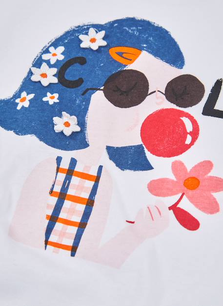 T-shirt coton Blanc 3 - vertbaudet enfant 