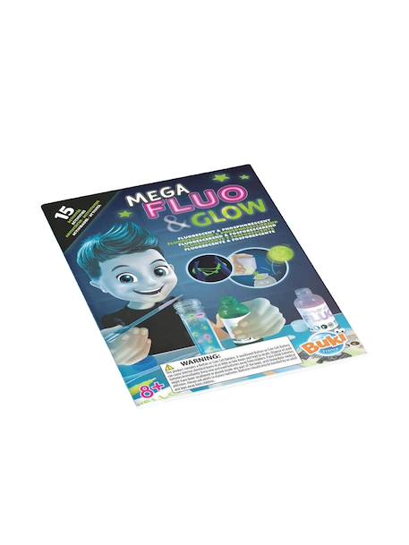Jeu éducatif de chimie mega fluo & glow – kit d'expériences fluorescentes pour enfants à partir de 8 ans MULTICOLORE 3 - vertbaudet enfant 