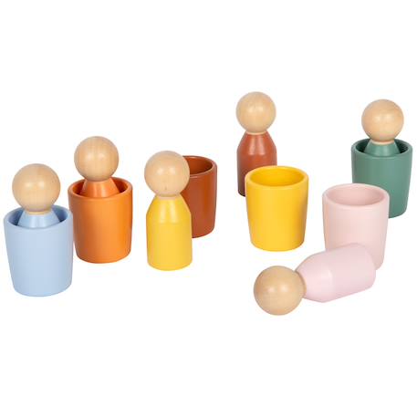 Gobelets de tri montessori avec figurines Beige 5 - vertbaudet enfant 