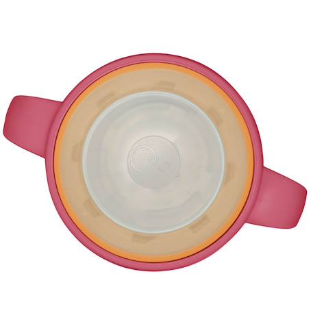 Tasse bébé 360 gobelet d'apprentissage anti-fuite Rose+Violet 4 - vertbaudet enfant 