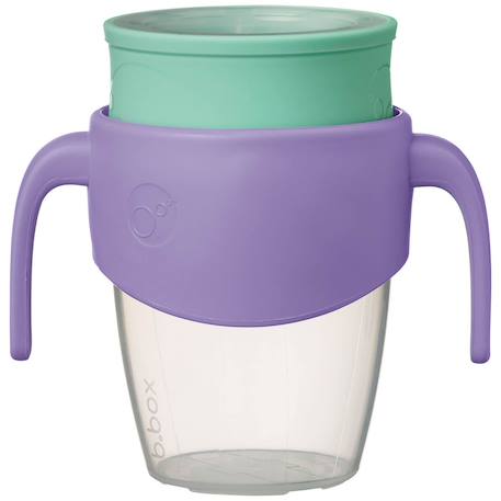 Tasse bébé 360 gobelet d'apprentissage anti-fuite Rose+Violet 12 - vertbaudet enfant 