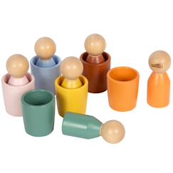 Jouet-Gobelets de tri montessori avec figurines