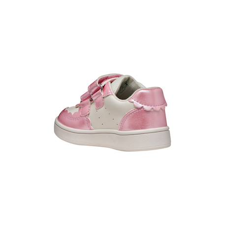 Baskets basses à scratch Blanc rose foncé 4 - vertbaudet enfant 