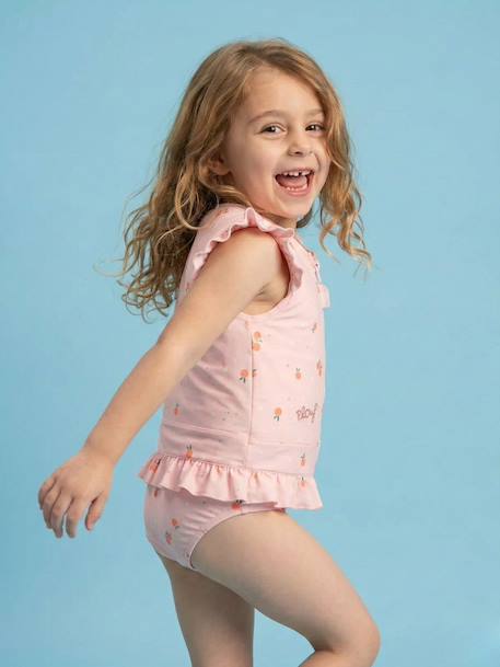 Maillot de bain flottant  : clémentines Rose nude 3 - vertbaudet enfant 