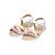 Sandales en cuir  à scratch Blanc   lilac 3 - vertbaudet enfant 