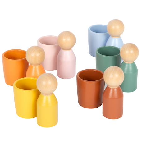 Gobelets de tri montessori avec figurines Beige 3 - vertbaudet enfant 
