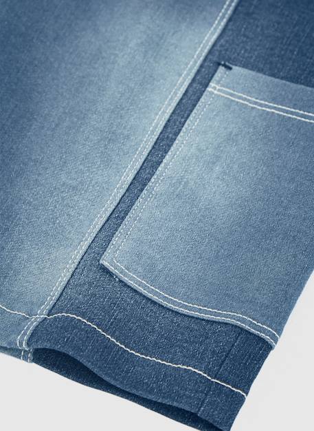 Bermuda garçon en denim Bleu 4 - vertbaudet enfant 
