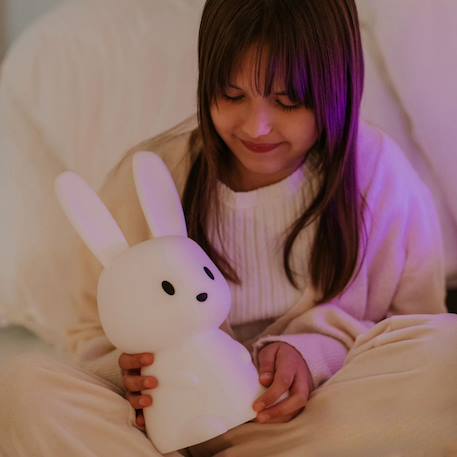 Grande veilleuse lapin l blanche Blanc 4 - vertbaudet enfant 