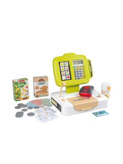 Jouet-Jeux d'imitation-Caisse enregistreuse électronique smoby – avec calculatrice, micro et lecteur code-barres – éducatif – à partir de 3 ans