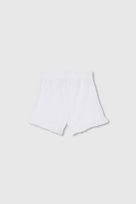 Short en coton Blanc 2 - vertbaudet enfant 
