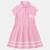 Robe fille style polo manches courtes Blanc+Fushia+Gris+Rose 12 - vertbaudet enfant 
