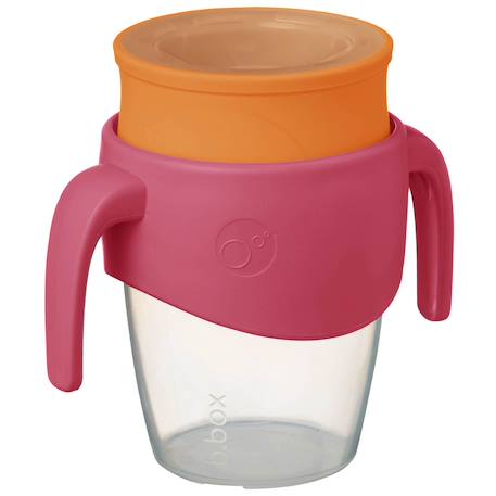 Tasse bébé 360 gobelet d'apprentissage anti-fuite Rose+Violet 3 - vertbaudet enfant 