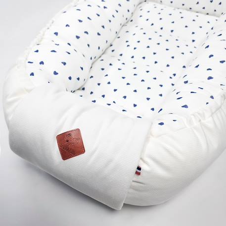 Cocon réducteur de lit matelassé et réversible lovio Bleu+Rouge 3 - vertbaudet enfant 