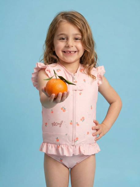 Fille-Maillot de bain-Maillot une pièce-Maillot de bain flottant  : clémentines
