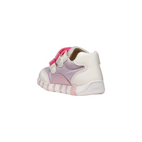 Baskets basses  à scratch Blanc   lilac+Pink   jaune clair 5 - vertbaudet enfant 