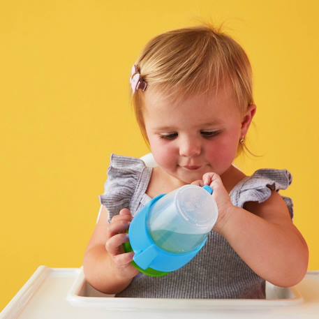 Tasse bébé 360 gobelet d'apprentissage anti-fuite Rose+Violet 5 - vertbaudet enfant 