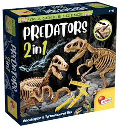 Jouet-Kit de fouille pour squelettes, I'm a Genius, Predators 2 en 1, pour enfants