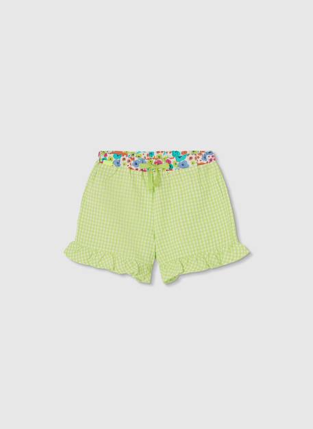 Bermuda fille popeline à carreaux Multicolore 2 - vertbaudet enfant 