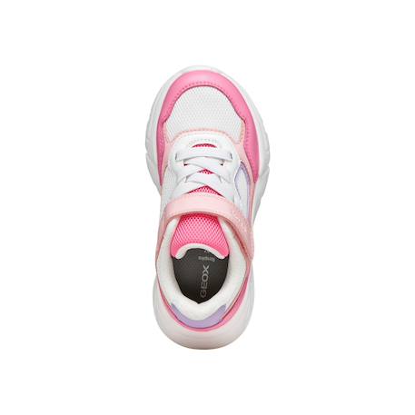 Baskets basses  à scratch Blanc   rose+Salmon   blanc 11 - vertbaudet enfant 